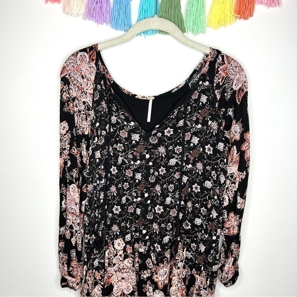 Free People Boho Lucky Loosie Swing Tunic Top Size Extra Small Mini Dress - Picture 13 of 15